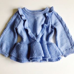 OshKosh B'gosh Shirts & Tops - LIKE NEW Periwinkle flutter sweater babygirl OshKosh B'gosh Shirts & Tops - LIKE NEW Periwinkle flutter sweater babygirl